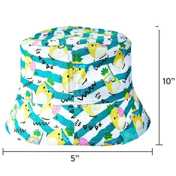Squishmallows Maui Pineapple Bucket Hat NWT - Picture 4 of 4